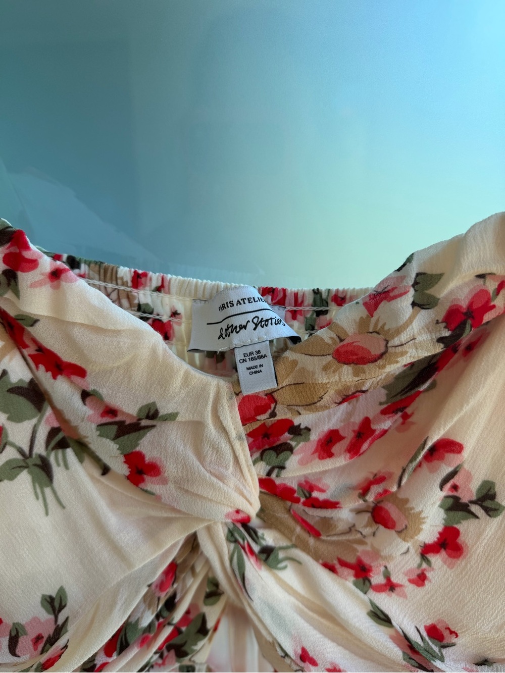 & Other Stories Double Twist Floral Maxi Summer Dress - Picture 3 of 4